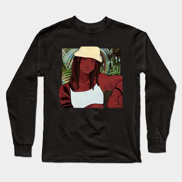 Goodbye Summer Days Long Sleeve T-Shirt by Naniidraws